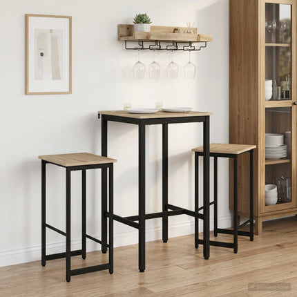 Barpall 2 pcs Sonoma-ek 40 x 32 x 74 cm Konstruerat trä