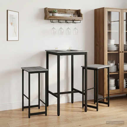 Barpall 2 pcs Grå Sonoma 40 x 32 x 74 cm Konstruerat trä