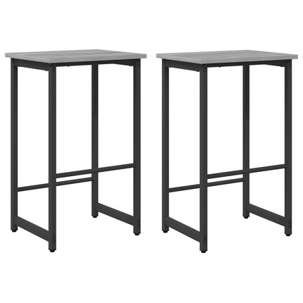 Barpall 2 pcs Grå Sonoma 40 x 32 x 74 cm Konstruerat trä