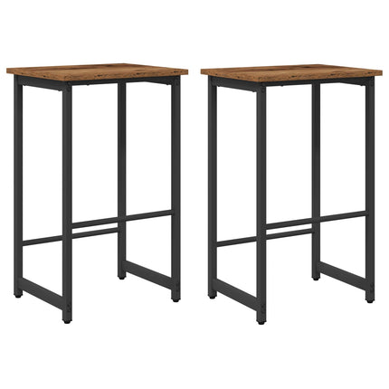 Barpall 2 pcs Gammalt trä 40 x 32 x 74 cm Konstruerat trä