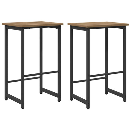 Barpall 2 pcs Artisan-ek 40 x 32 x 74 cm Konstruerat trä