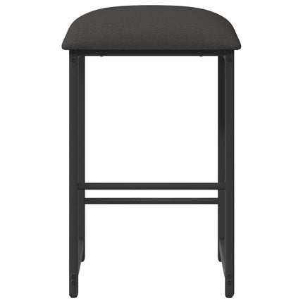 Barpall 2 st Mörkgrå 40 x 32 x 64 cm Konstruerat trä