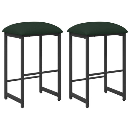 Barpall 2 st Mörkgrön 40 x 32 x 74 cm Konstruerat trä