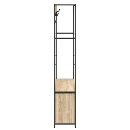 Klädhängare med skofåtölj Sonoma-ek 100 x 32 x 180,5 cm
