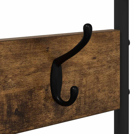 Klädhängare med skofåtölj Rökt ek 143 x 30 x 199,5 cm