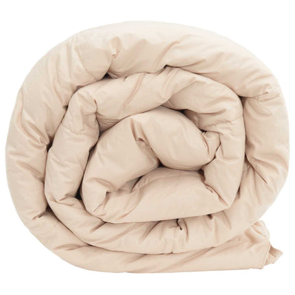 Sommar Duvet Beige 240 x 260 cm 100% Naturlig Kapok
