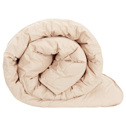 Full Års-Duvet Beige 200 x 200 cm 100% Naturlig Kapok