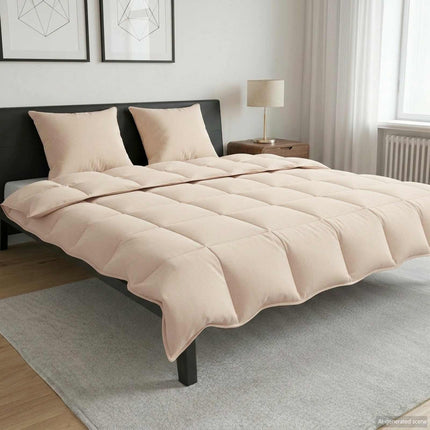 Vintertäcke Beige 200 x 220 cm 100% Naturlig Kapok