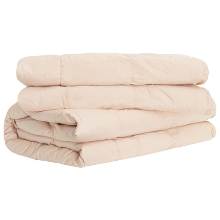 Duntäcke Beige 220 x 260 cm Kapokfiber