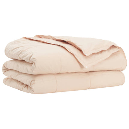 Duntäcke Beige 240 x 260 cm Kapokfiber