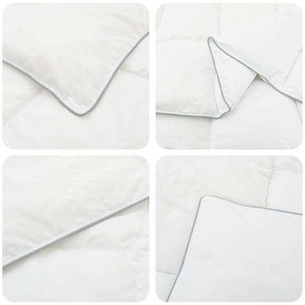Duntäcke och Kuddset Vit 200 x 220 cm Bambufiber