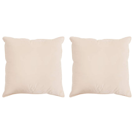 Kudde 2 pcs Beige 65 x 65 cm Kapok Fiber