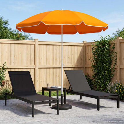 Trädgårdsparasol 240 cm 170T polyester Orange
