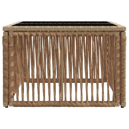 Trädgårdsbord Beige och svart 55 x 55 x 37 cm