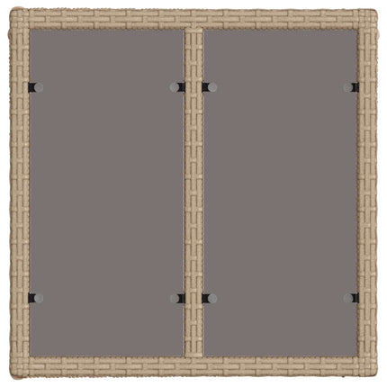 Trädgårdsbord Beige och svart 55 x 55 x 37 cm