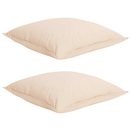 Täckeset 2 st 260 x 220 cm Alla årstider Kapok Fiber Beige