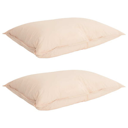 Täckeset 2 st 140 x 220 cm Kapok och Polyester Beige