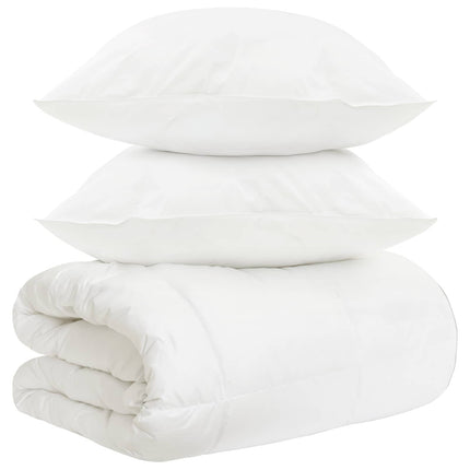 Täckeset 3 st Vit Bambufiber