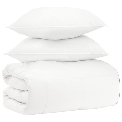 Täckeset 3 st Vit Bambu