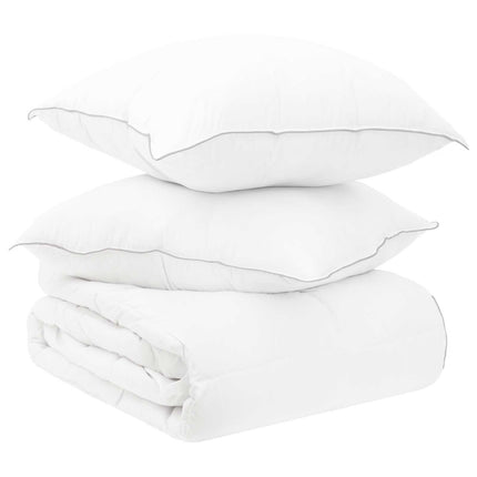 Duntäcke och Kuddset 3 st 200 x 200 cm Vinter 1800 g/st Vit
