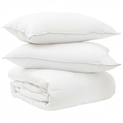 Duntäcke och Kuddset 3 st 200 x 240 cm Vinter 900 g/pc Vit