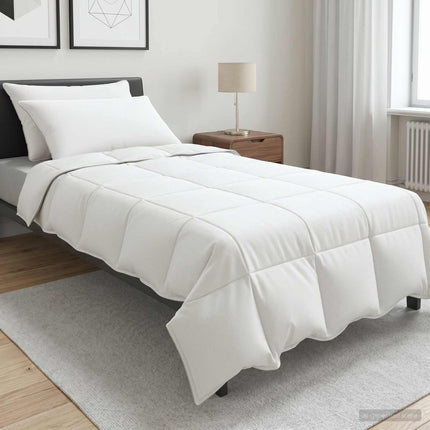 Duntäcke och Kuddset 3 st 155 x 220 cm Vinter 900 g/pc Vit