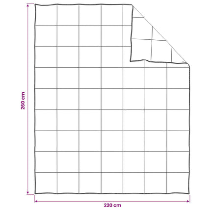 Duntäcke och Kuddset 3 st 260 x 220 cm Vinter 430 g/pc Vit