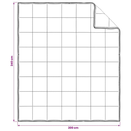 Täckeset 3 st 200 x 240 cm Alla årstider Bambu Vit