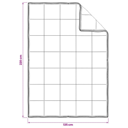 Täckeset 3 st 135 x 220 cm Alla årstider Bambu Vit