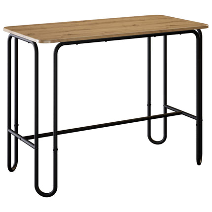 Matbord 100 x 50 x 75 cm Konstruerat trä Artisan-ek Rektangulär