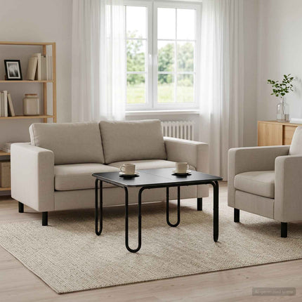 Kaffeebord Svart 79,5 x 79,5 x 45 cm Konstruerat trä