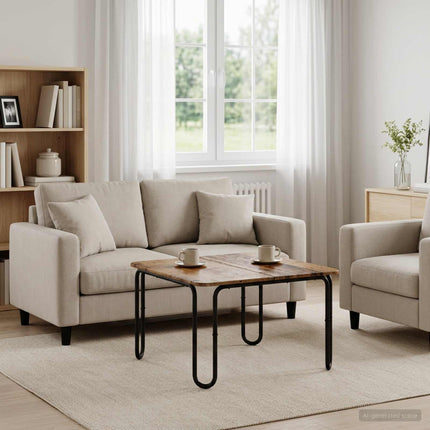 Kaffeebord Gammalt trä 79,5 x 79,5 x 45 cm Konstruerat trä