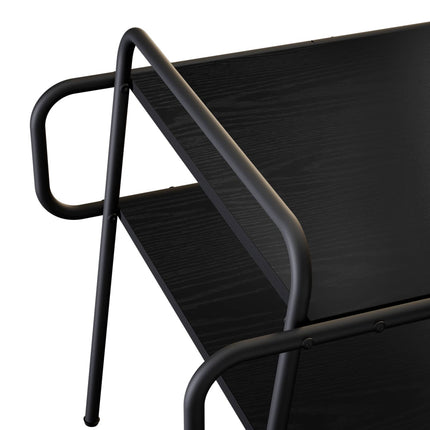 Kaffeebord Svart ek 60 x 30 x 51 cm Konstruerat trä