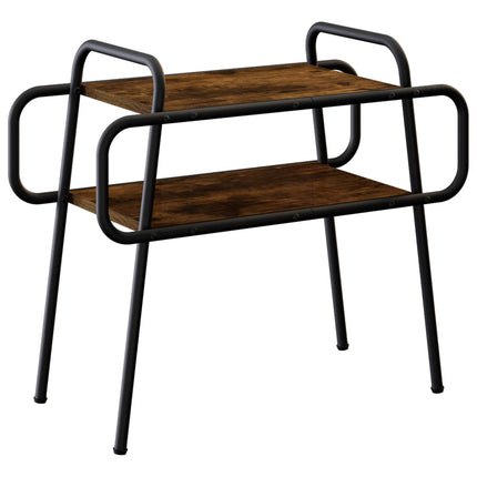 Kaffeebord Rökt ek 60 x 30 x 51 cm Konstruerat trä