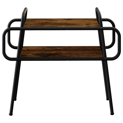Kaffeebord Rökt ek 60 x 30 x 51 cm Konstruerat trä