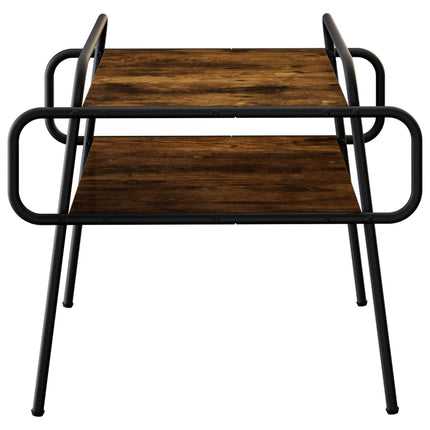 Kaffeebord Rökt ek 60 x 60 x 51 cm Konstruerat trä