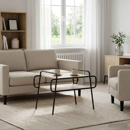 Kaffeebord Sonoma-ek 70 x 50 x 51 cm Konstruerat trä