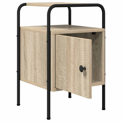 Nattduksbord 2 st Sonoma-ek 35 x 36,5 x 56 cm Konstruerat trä