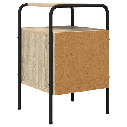 Nattduksbord 2 st Sonoma-ek 35 x 36,5 x 56 cm Konstruerat trä