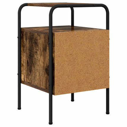 Nattduksbord Rökt ek 35 x 36,5 x 56 cm Konstruerat trä