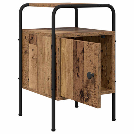 Nattduksbord Gammalt trä 35 x 36,5 x 56 cm Konstruerat trä