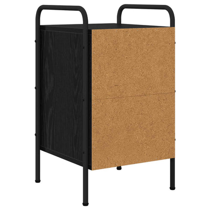 Nattduksbord Svart ek 35 x 36,5 x 61 cm Konstruerat trä