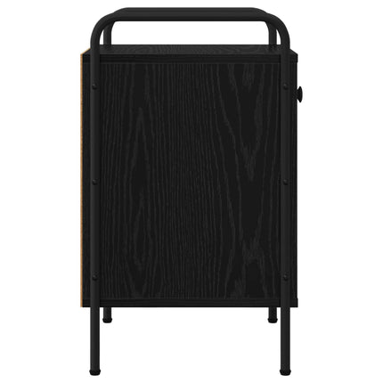 Nattduksbord Svart ek 35 x 36,5 x 61 cm Konstruerat trä