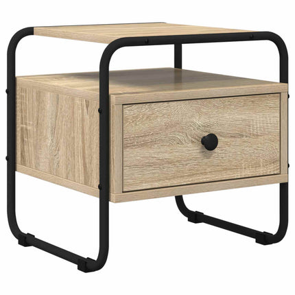 Nattduksbord 2 st Sonoma-ek 40 x 39,5 x 40 cm Konstruerat trä