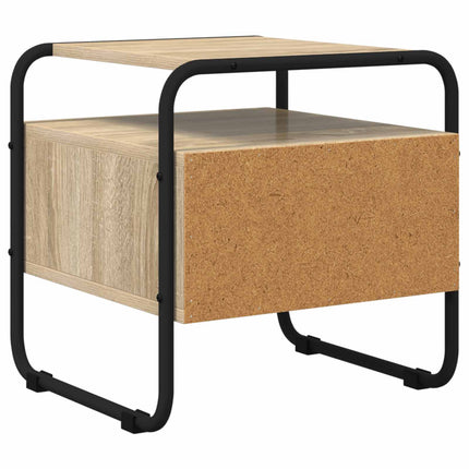 Nattduksbord 2 st Sonoma-ek 40 x 39,5 x 40 cm Konstruerat trä