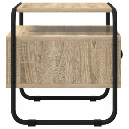 Nattduksbord 2 st Sonoma-ek 40 x 39,5 x 40 cm Konstruerat trä