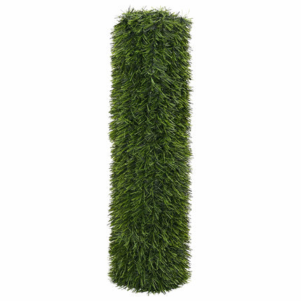 Konstgjord stängsel Ljusgrön 1 x 4 m PVC och stål