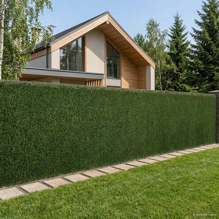 Konstgjord stängsel Ljusgrön 1 x 6 m PVC och stål