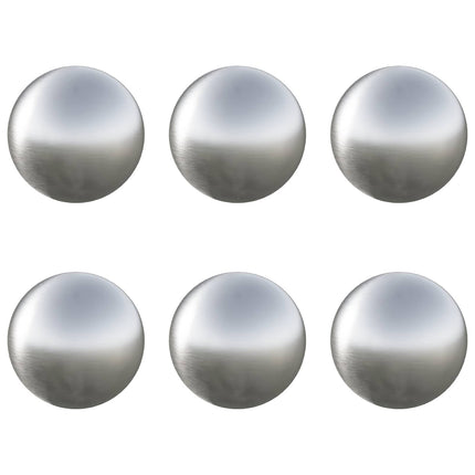 Borstad Boll 6 pcs Ø 7,5 cm Silver Rostfritt stål 201