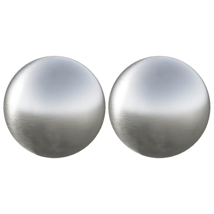 Borstad Boll 2 pcs Ø 15 cm Silver Rostfritt stål 201